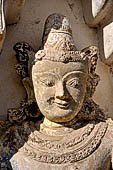 Ananda temple Bagan, Myanmar. Dvarapala statues on either side of temple entrances. 